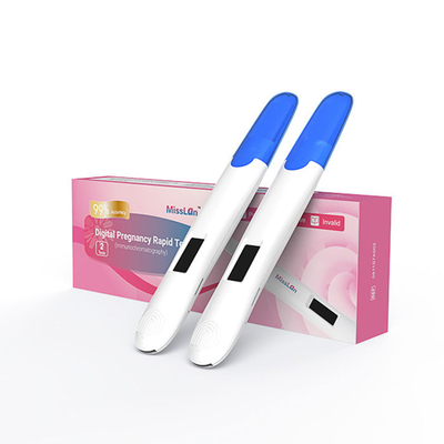 Набор домашнего теста прокладки беременности мочи 25mIU/ML HCG диагностический пластиковый